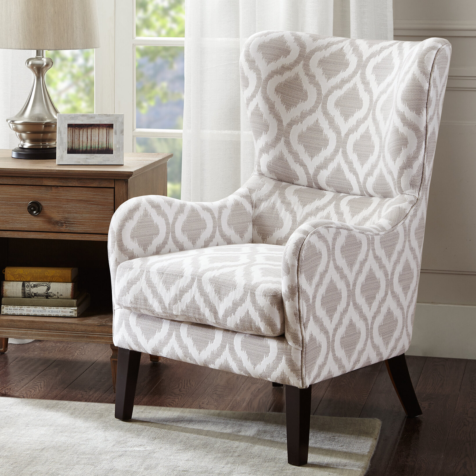 wide wingback chair