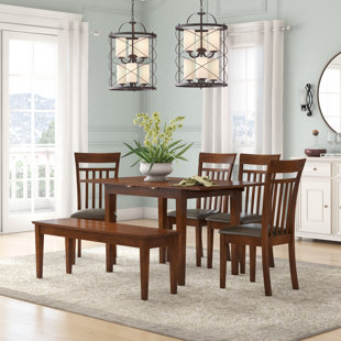 Leather Dining Room Sets Wayfair Balfor Faux Leather 6 Piece Dining Set