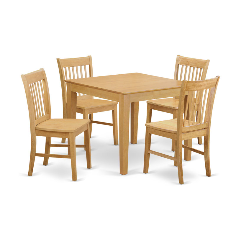 Alcott Hill Cobleskill Rubberwood Solid Wood Dining Set Reviews Wayfair Ca