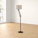 luca gunmetal floor lamp