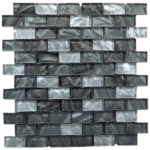 Upscale Designs Glass and Natural Stone Mosaic Tile in Gray