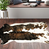 Faux Cow Print Rug Wayfair