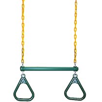 Hills Compatible Metal Trapeze & Rings on Chain Replacement Swing Playground RED 