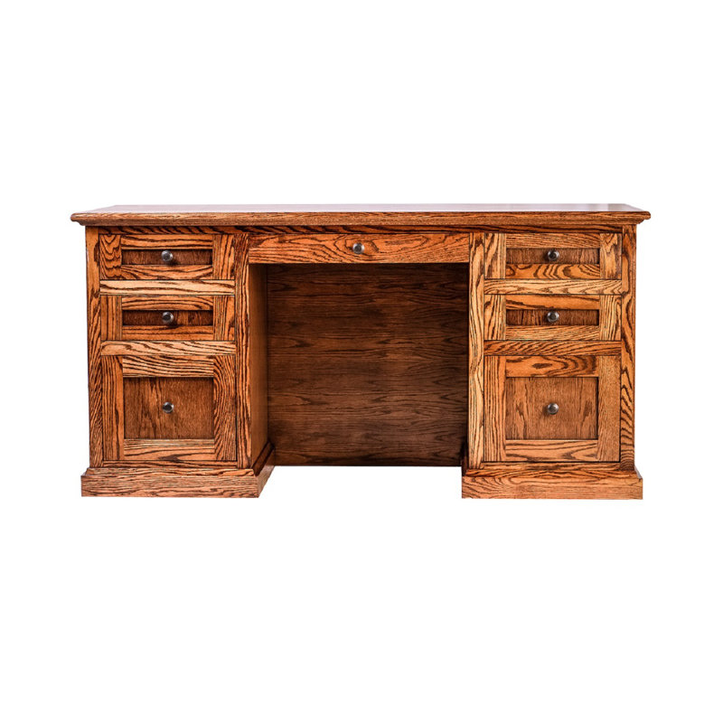 Millwood Pines Torin 72 W Double Pedestal Executive Desk Wayfair