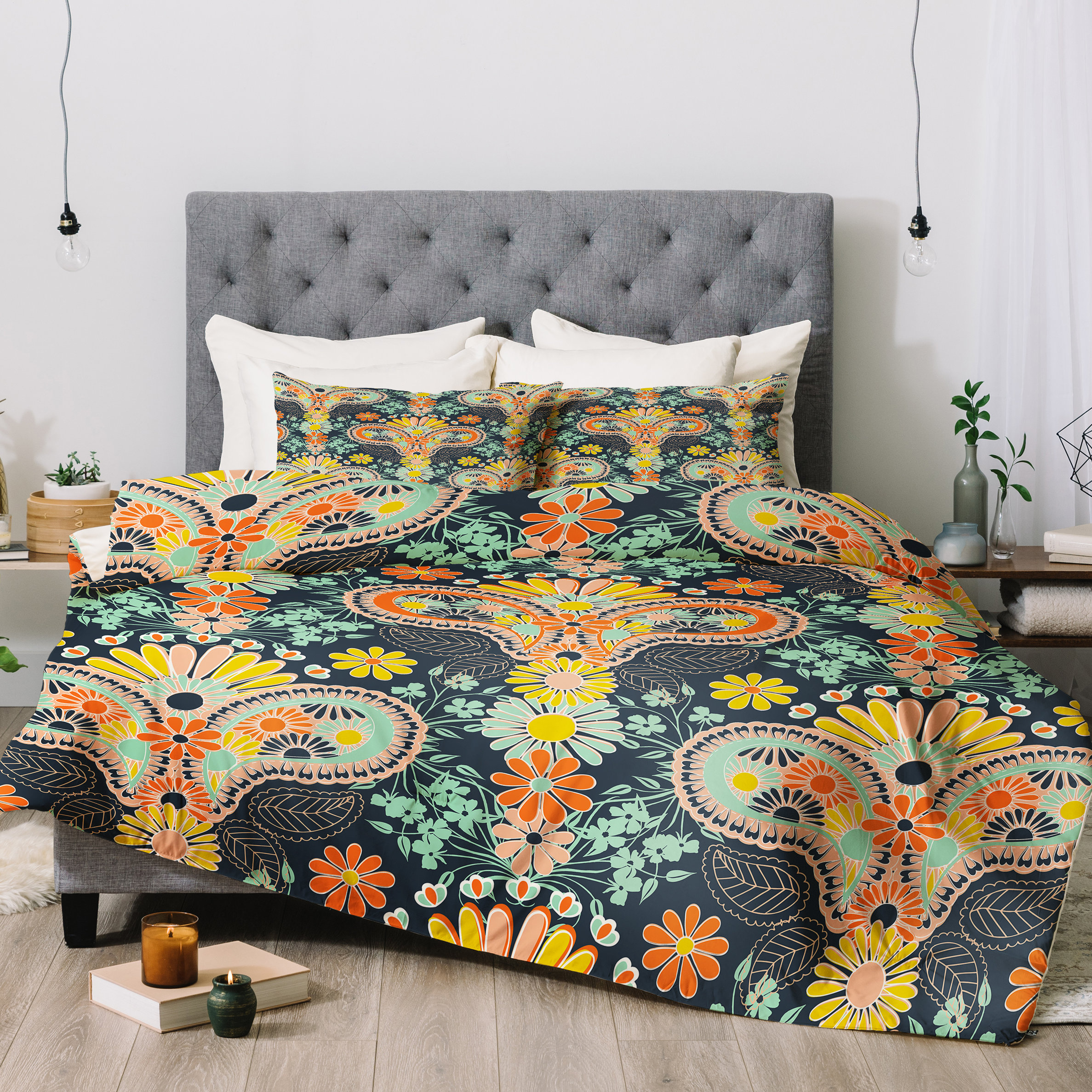East Urban Home Jenean Morrison Damask Comforter Set Wayfair