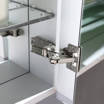 Fresca Spazio Recessed Or Surface Mount Frameless Medicine Cabinet