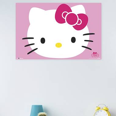 trends international hello kitty face paper print wayfair