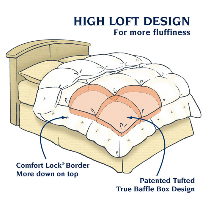 Pacific Coast Feather Midweight All Season Down Comforter