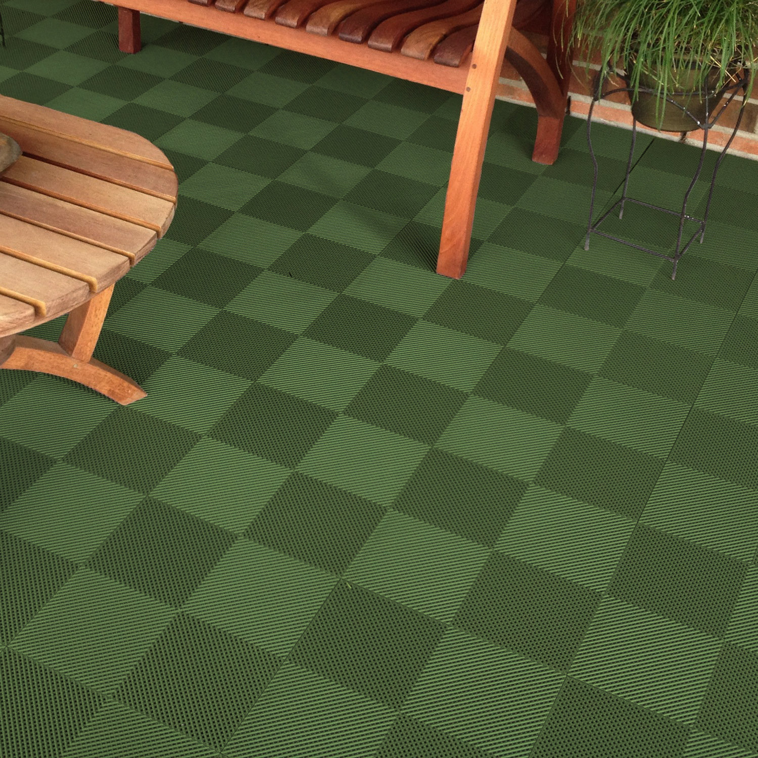 Blocktile 12 X Deck And Patio Flooring Tile In Green Reviews Blocktile 12 X Deck And Patio Flooring Tile In Green Reviews Wayfair