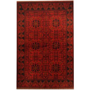 Khal Mohammadi Hand-knotted Red Area Rug