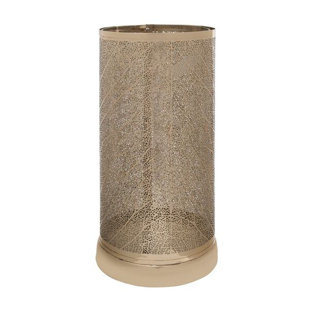 Blake Perforated Leaf Stainless Steel Lantern by Brayden Studio