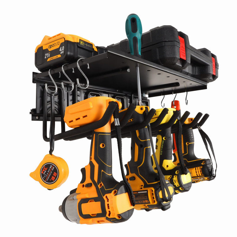 PEDIA Power Tool Organizer, Wall Mount Tool Storage Rack With ...