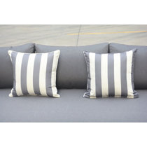 large striped cushions
