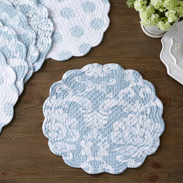 Blue Quilted Placemats Wayfair Blue Quilted Placemats Wayfair