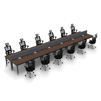 Altheia Rectangular Conference Table Inbox Zero Finish: Java