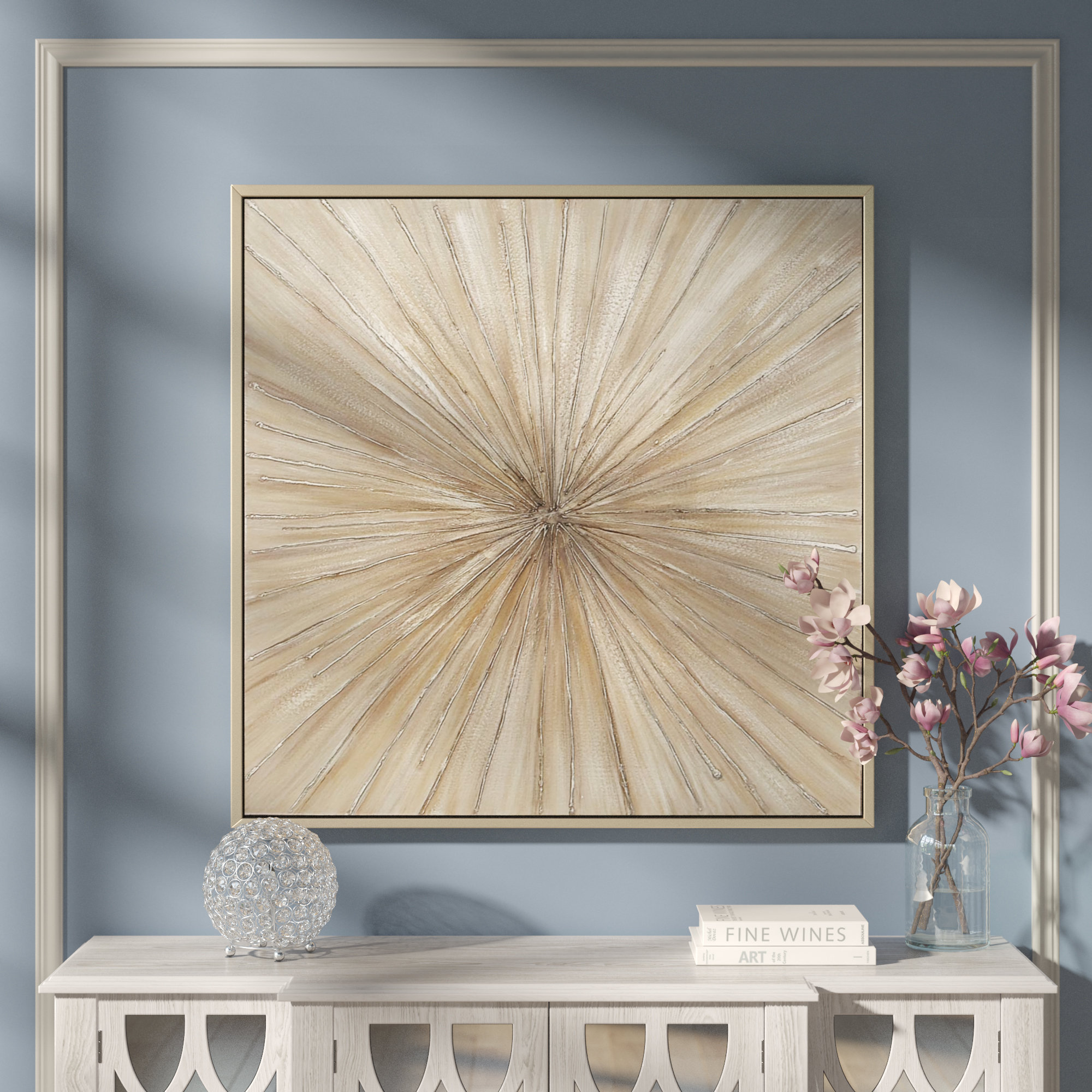 Greyleigh Contemporary Bursting Framed Graphic Art Print On Canvas Reviews Wayfair