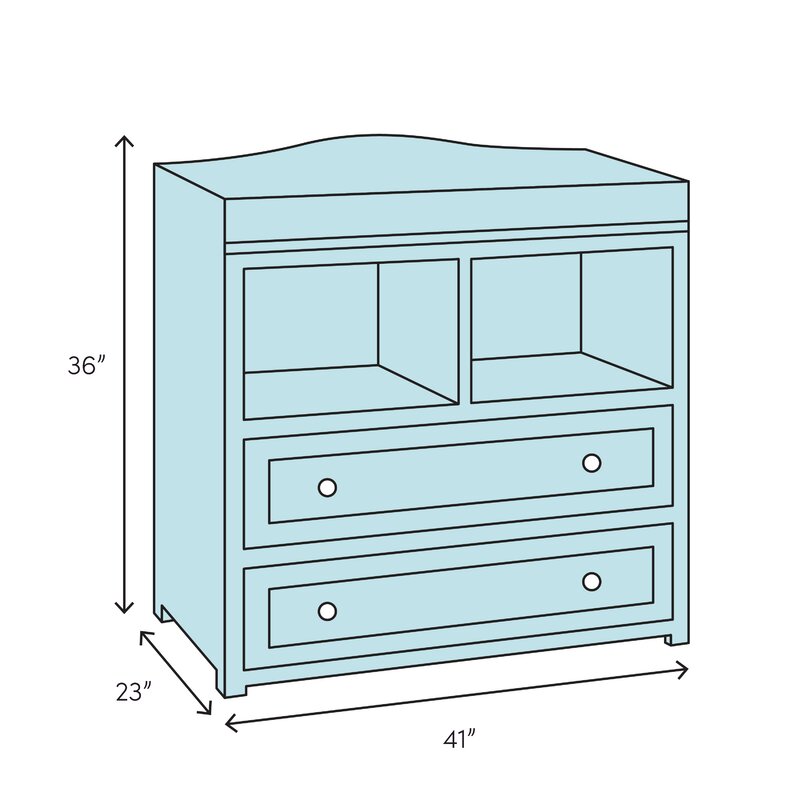 unfinished wood changing table dresser