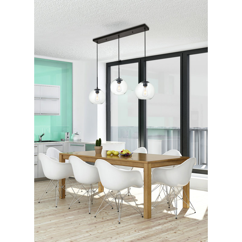 Mercury Row Snead 3 Light Kitchen Island Linear Pendant Reviews Wayfair