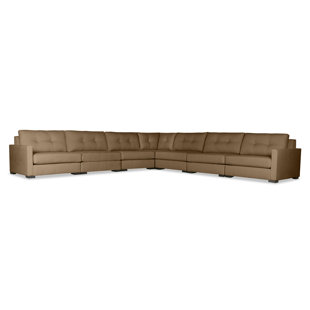 Secrest Buttoned Right And Left Arms L-Shape Modular Sectional by Brayden Studio Best Design