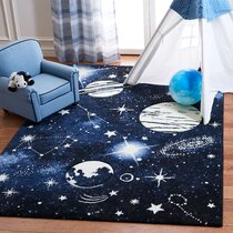 Space Universe Planets Carpets Bedroom Area Rugs Living Room Floor Doormat Decor 
