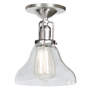 Edgar Bell 1-Light Semi Flush Mount