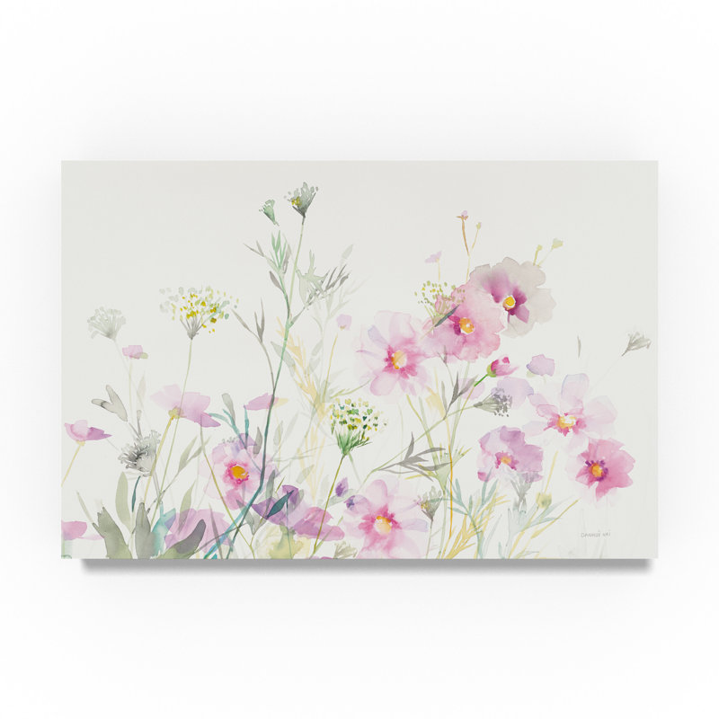 House Of Hampton Queen Annes Lace And Cosmos Acrylic Painting