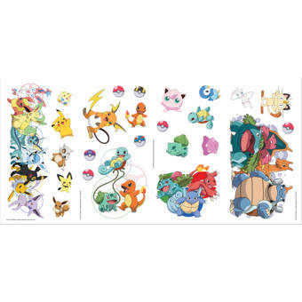 Room Mates Pokemon Favorite Character Peel And Stick Wall Decal Reviews Wayfair
