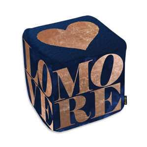 Oliver Gal Home Solid Copper Ottoman b..