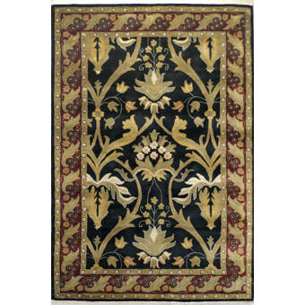 Charlton Home Stesha Hand Knotted Wool Terracotta Ivory Rug Wayfair