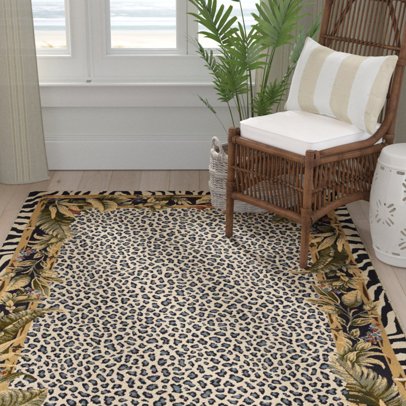 Bay Isle Home Judah Animal Print Tufted Black/Gray Area ...