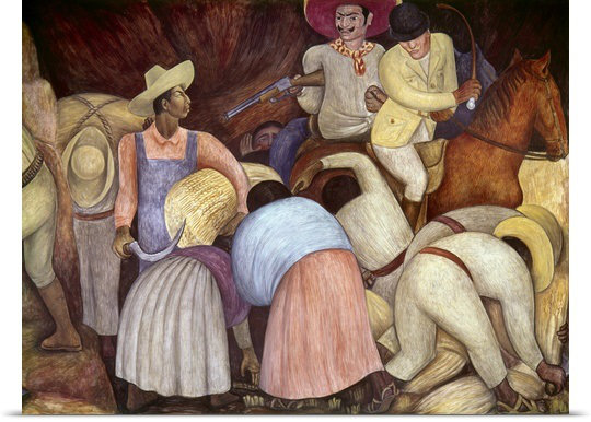 Great Big Canvas Rivera Mural 1920 S By Diego Rivera Painting
