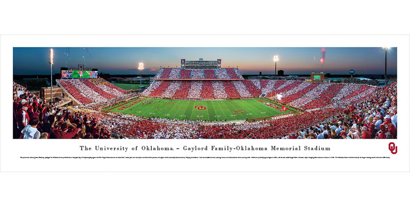 Blakewaypanoramas Ncaa Oklahoma University Of 50 Yard Line By