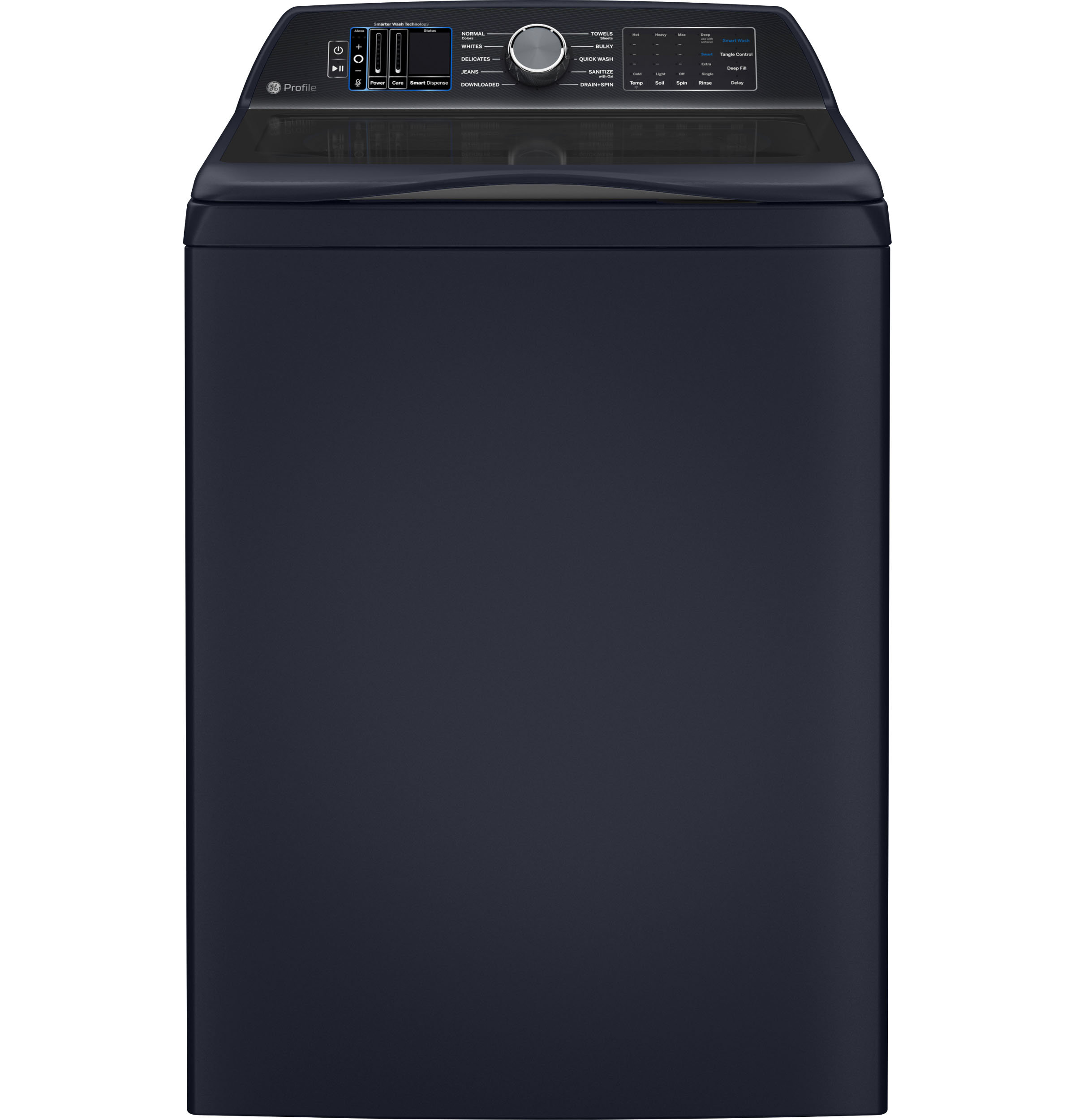 GE Profile 5.3 Cu. Ft. Capacity Washer with Smarter Wash Technology and ...