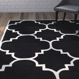 Wilkin Black/Ivory Area Rug