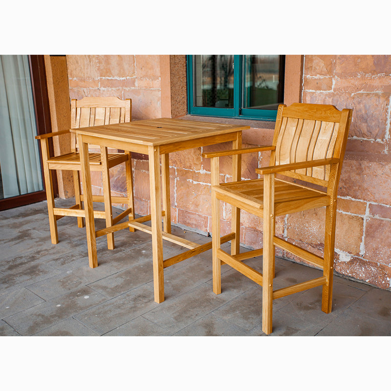 Millwood Pines Rumfelt Bistro Patio 3 Piece Bar Height ...