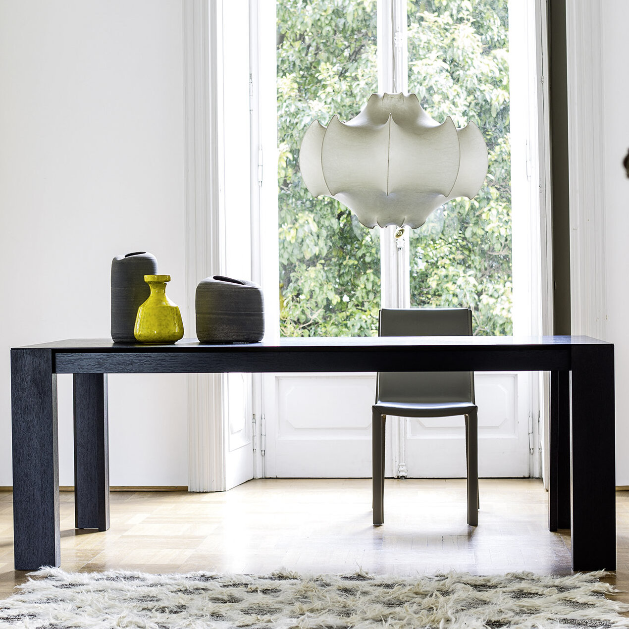 solid oak extending table