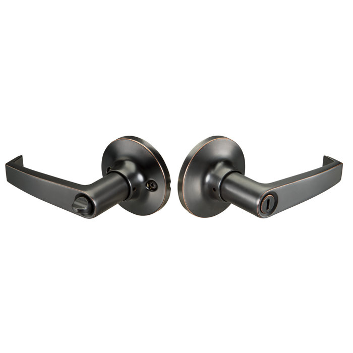 Yale Edge Privacy Push Button Lock With Edisto Lever Wayfair Ca