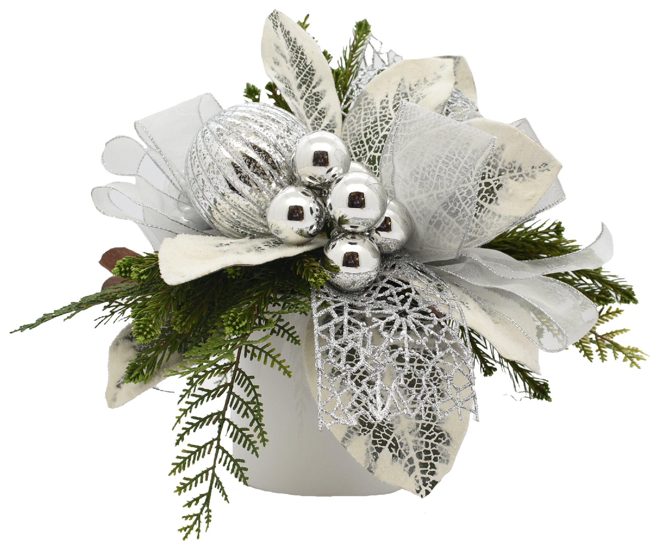 small holiday floral arrangements