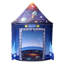 Kids Tent Foldable Stars Moon Cosmic Space Snow Fancy Sleeping Room Decorations 