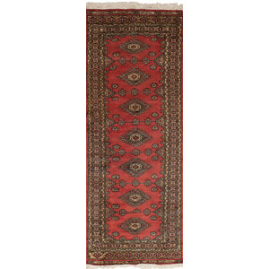 One-of-a-Kind Olney Springs Hand-Knotted Wool Red Indoor Area Rug