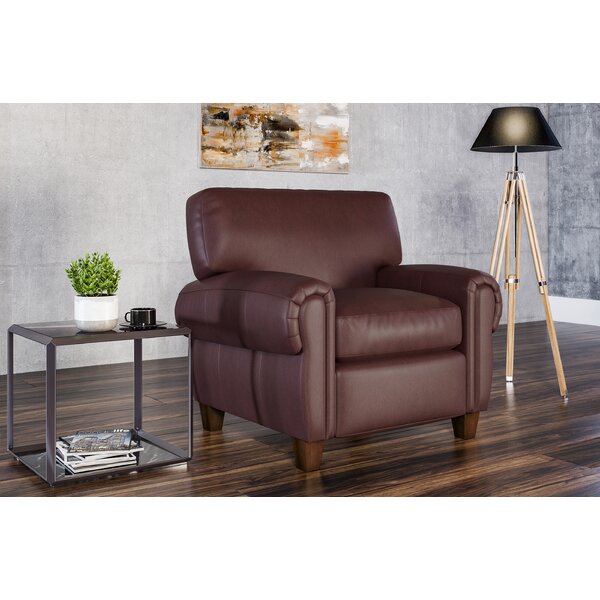 argos leather armchair