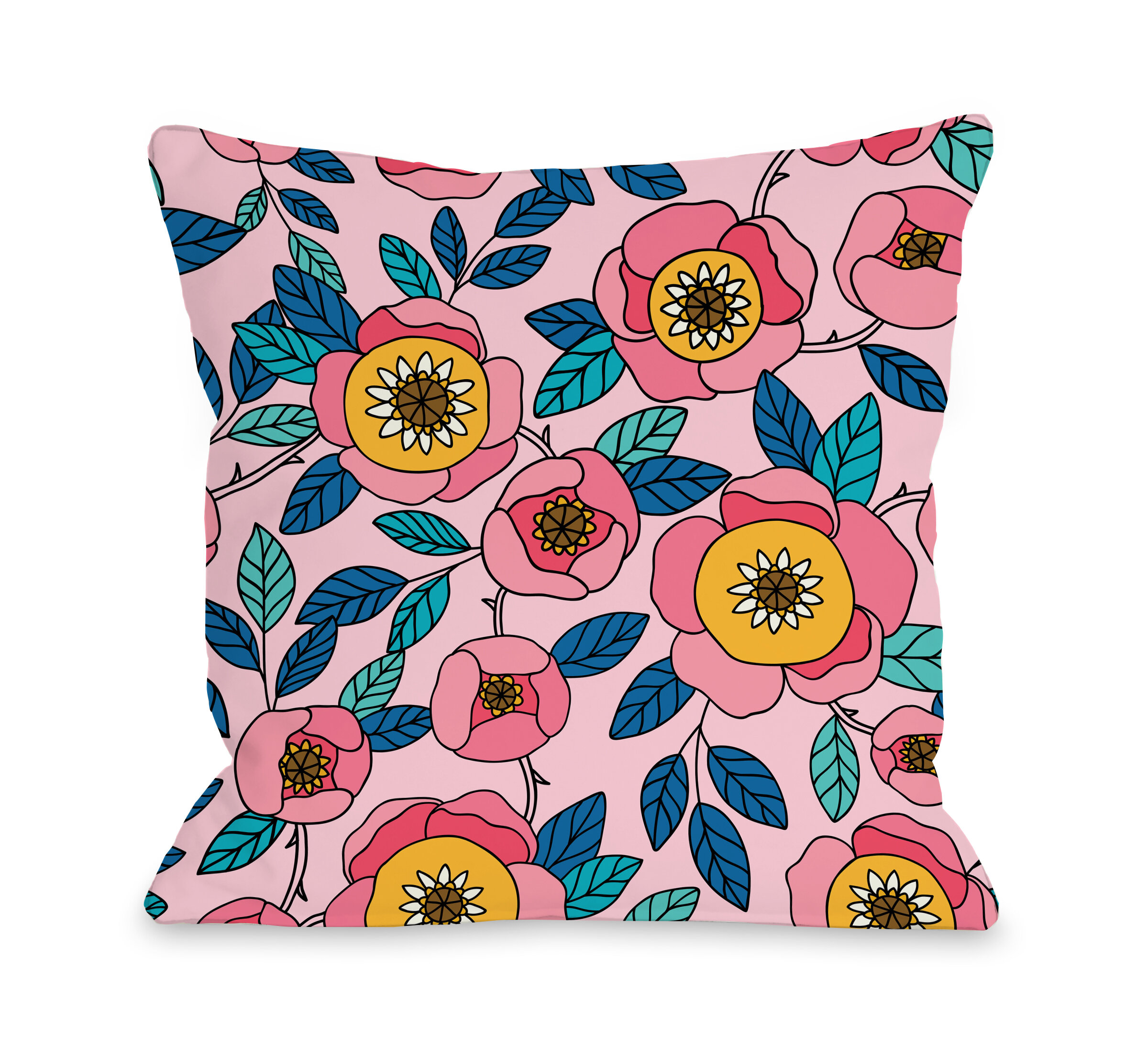 16x16 It's Just Allergies Throw Pillow Multicolor 