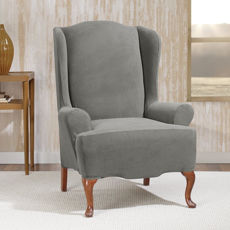 Sure Fit Stretch Morgan T Cushion Wingback Slipcover Reviews
