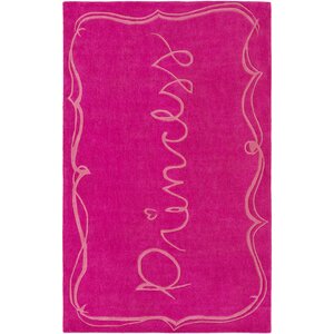 Cesar Hand-Tufted Bright Pink Area Rug