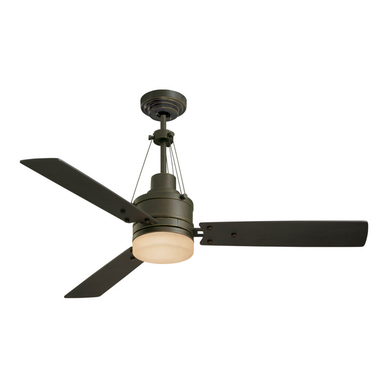 54" Hamler 3 - Blade LED Propeller Ceiling Fan with Wall ...
