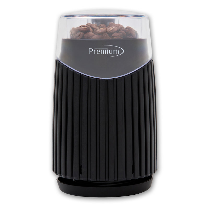 Premium Electric Coffee Grinder with stainless steel blade with durable stainless steel bowl 1.8 Oz