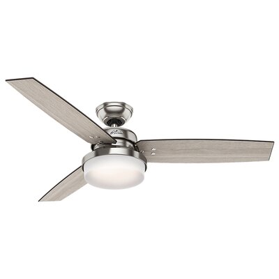 Hunter Fan 52 Sentinel 3 Blade Led Ceiling Fan With Remote