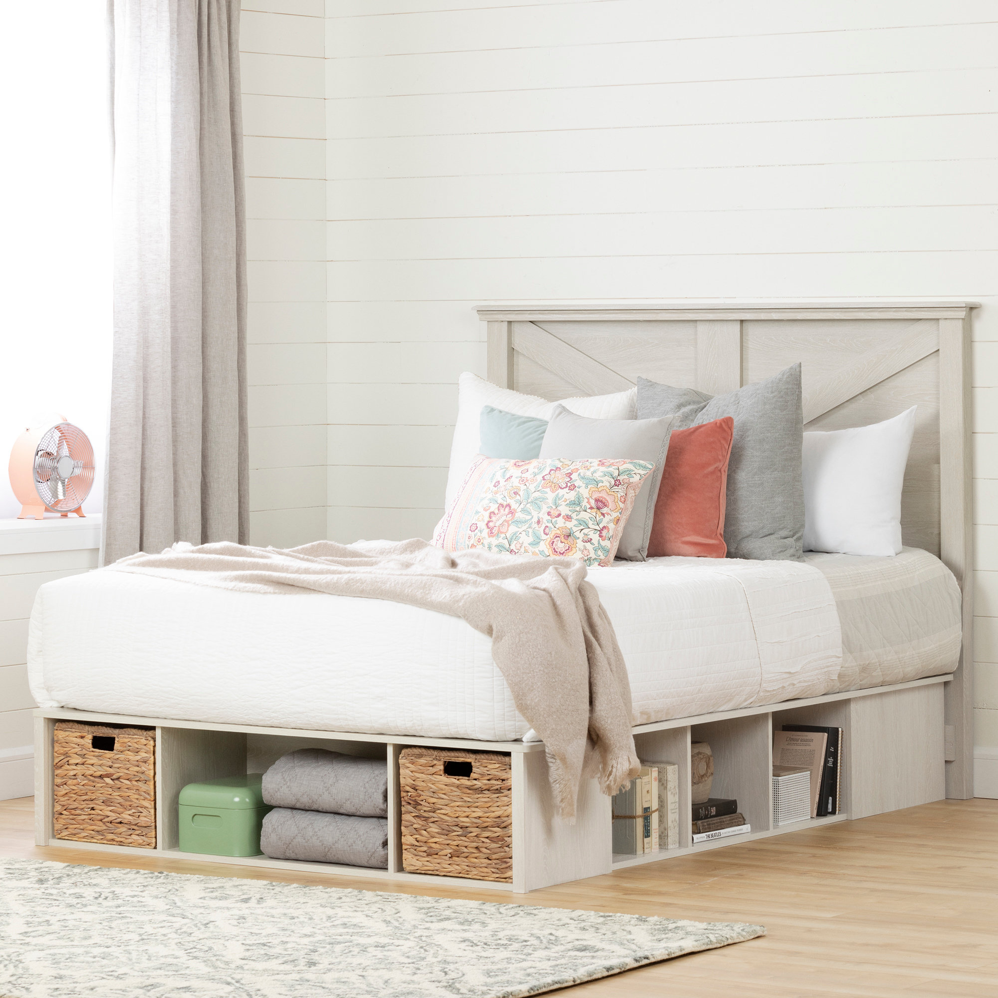 South Shore Avilla Queen Storage Platform Bed Reviews Wayfair Ca