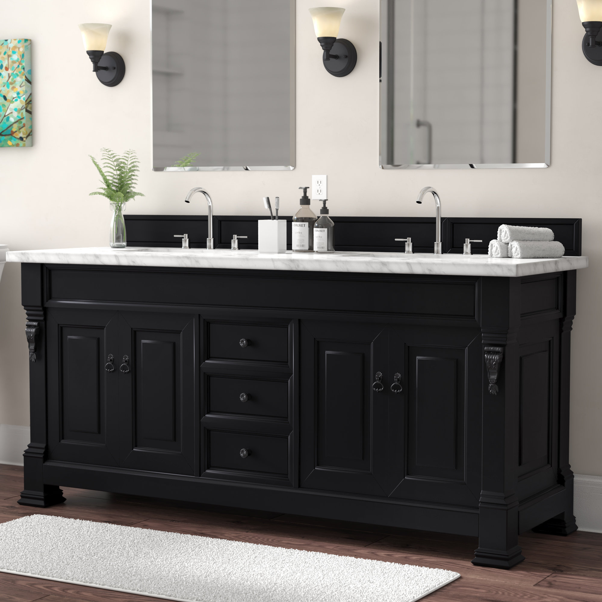 Darby Home Co Vivanco 72 Double Bathroom Vanity Set Reviews Wayfair Darby Home Co Vivanco 72 Double Bathroom Vanity Set Reviews Wayfair
