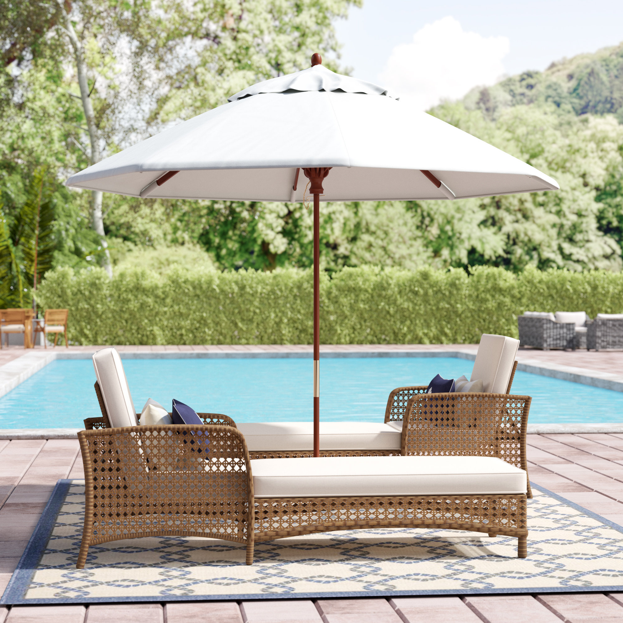 Beachcrest Home Mraz 9 Market Umbrella Reviews Wayfair